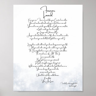 Poster Platine toujours aimé