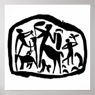 Poster PLATOCAVERUS   Allégorie de la Grotte Philosophiqu