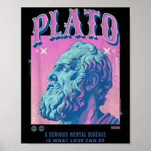 Poster Platon stoïque Pastel Y2k Rétro stoïcisme esthétiq