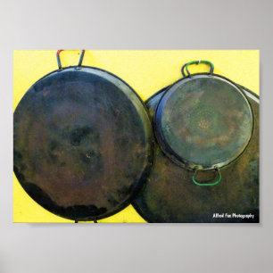Poster Plats de paella suspendus