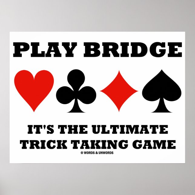Poster Play Bridge C'est l'ultime jeu de prise de clichés (Devant)