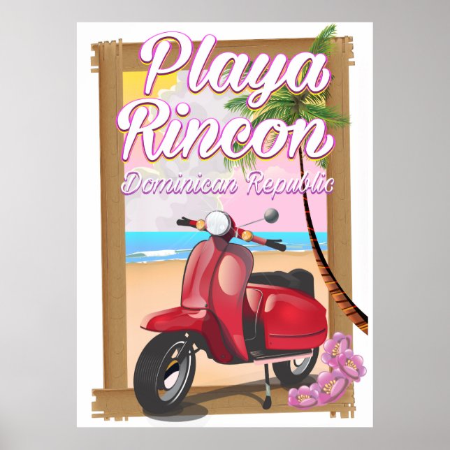 Poster Playa Rincon République Dominicaine (Devant)