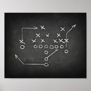 Poster PLAYBOOK DE FOOTBALL Imprimer Décor sportif