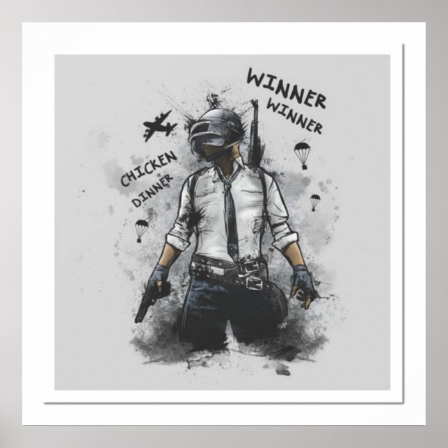 Poster Playerunknow Battlegrounds PUBG (Devant)