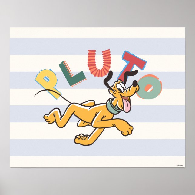 Poster Playful Pastel Pluto (Devant)