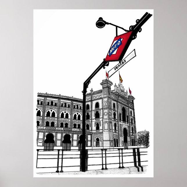 Poster Plaza de Toros de las Ventas (Madrid) (Devant)