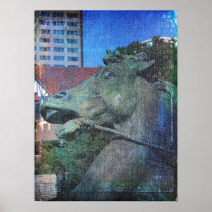 Poster Plaza Horse Blues