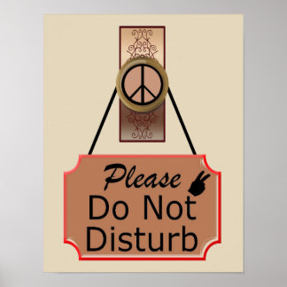 Poster Please Do Not Disturb