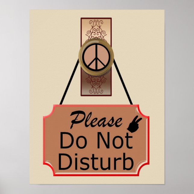 Poster Please Do Not Disturb (Devant)