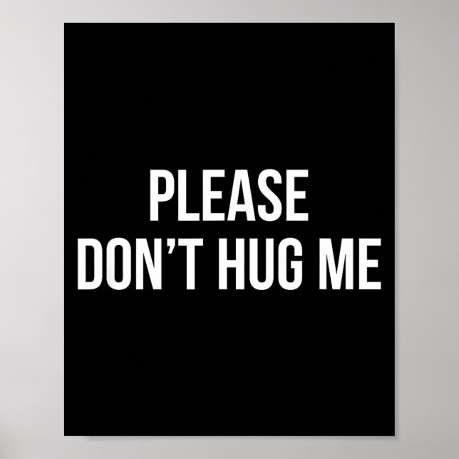 Poster Please Don't Hug Me -  (Devant)