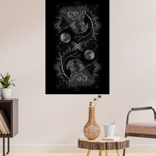 Poster Pleine lune de faucon