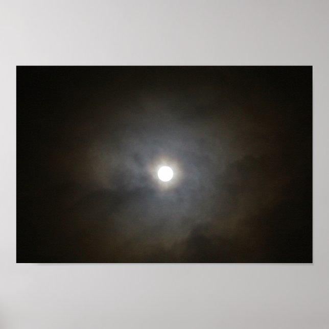 Poster Pleine lune d'hiver (Devant)