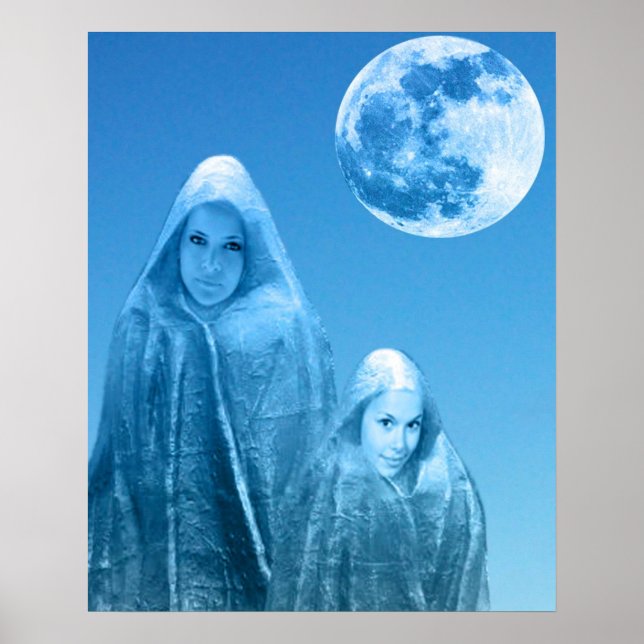 Poster Pleine lune en hausse (Devant)