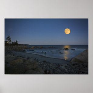 Poster Pleine lune sur White Point