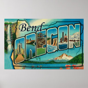 Poster Plier, OregonGrandes lettres ScènesPlier, OU