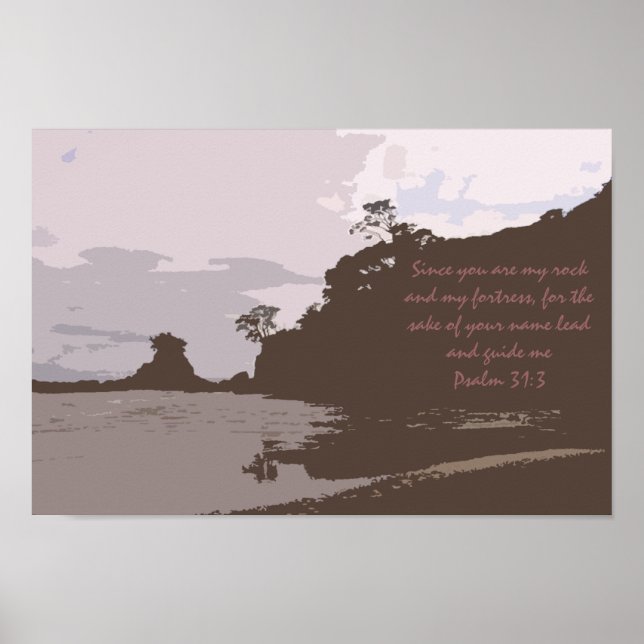 Poster Plomb et me guider - Psaume 31:3 (Devant)