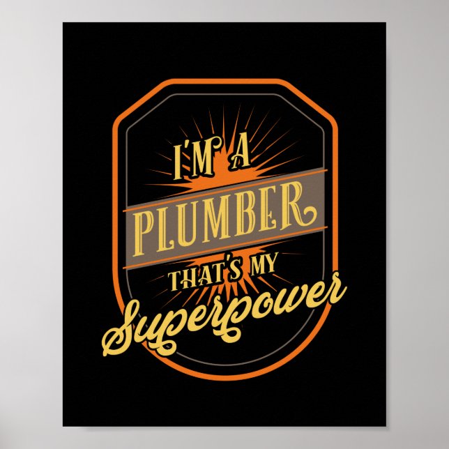 Poster plombier (Devant)