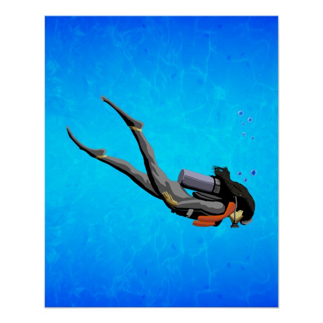 Poster Plongée en SCUBA (Devant)