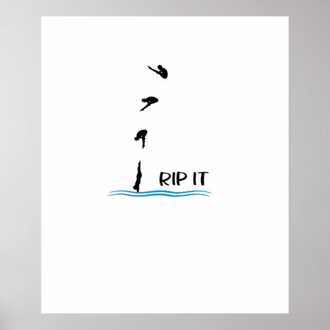 Poster Plongée en Springboard (Devant)