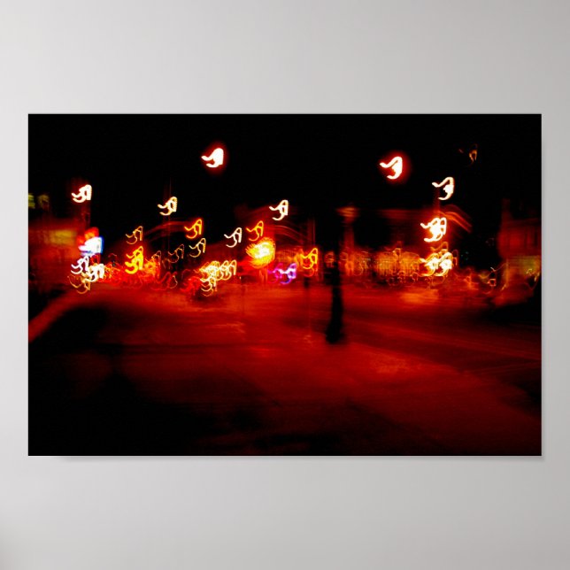 Poster Ploosh Abstrait de peinture légère (Devant)