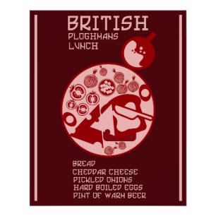 Poster Ploughmans Pub lunch