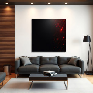 Poster Pluie de laser rouge
