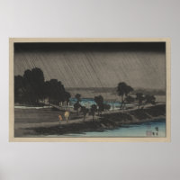 Pluie du soir au sanctuaire Azuma