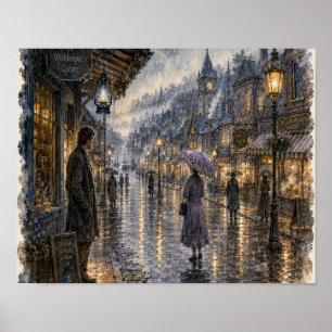 Poster Pluie qui ressemble à un souvenir, Plaque : RH-WC-