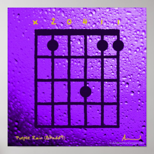 Poster Pluie violette (Bb ajouter9) (Devant)