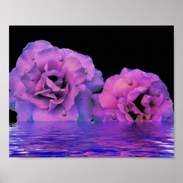 Poster Pluie violette - Impression, papier d'affichage de (Devant)