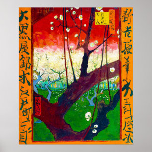Poster Plum à fleurs (après Hiroshige), Van Gogh