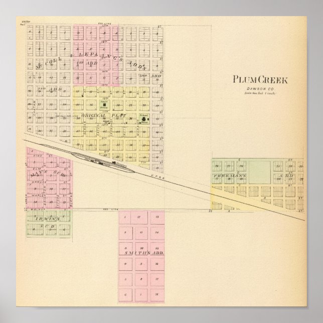 Poster Plum Creek, Nebraska (Devant)