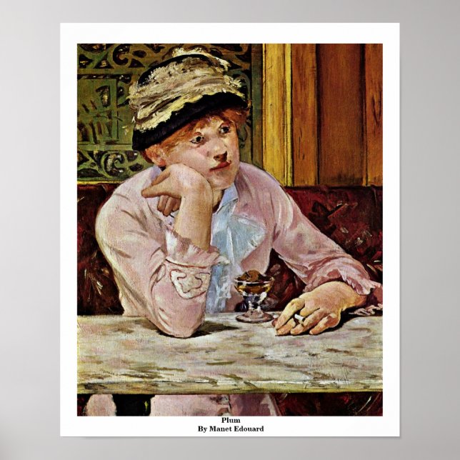 Poster Plum De Manet Edouard (Devant)