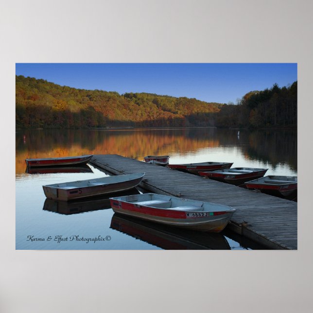 Poster Plum Orchard Lake par Karma & Effet Photographix (Devant)