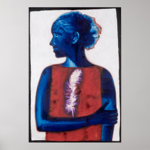 Poster Plume blanche