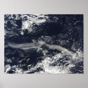Poster Plume de cendre des collines de Soufriere,