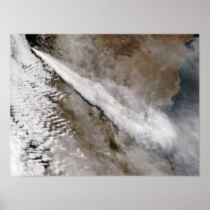 Poster Plume de l'éruption du volcan de Chaiten, Chili