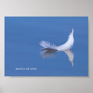 Poster Plume sur l'eau