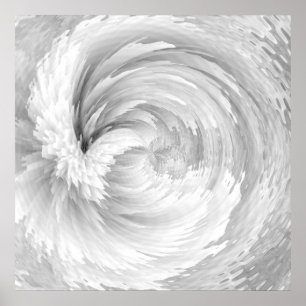 Poster Plumes blanches Ange ailes Abstrait victorien