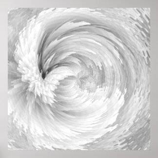 Poster Plumes blanches Ange ailes Abstrait victorien