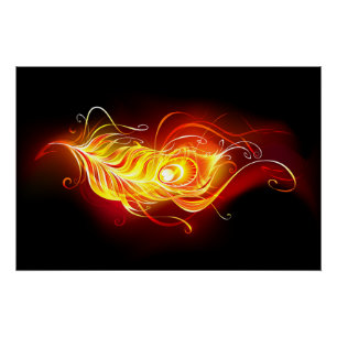 Poster Plumes de paquetage de feu