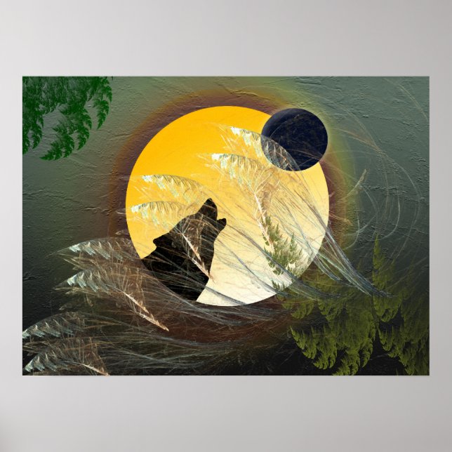 Poster Plumes tombantes (Devant)