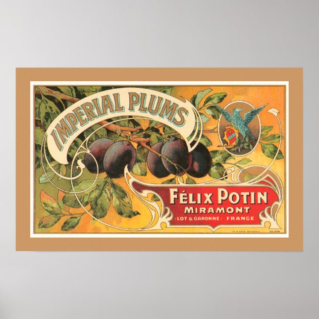 Poster Plums impériaux (Devant)