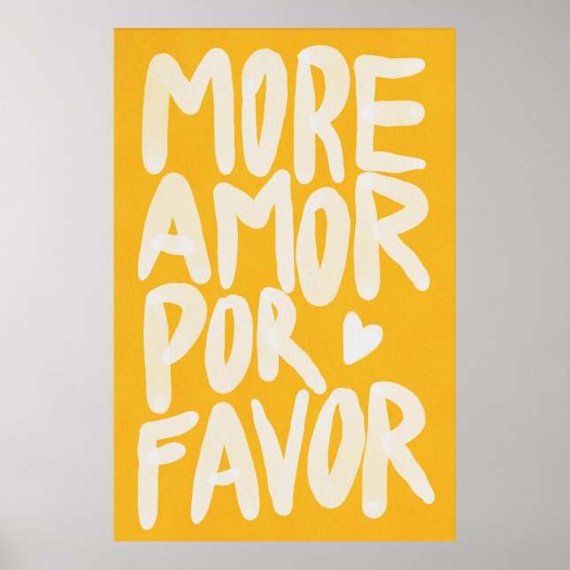 Poster Plus Amor Por Favoriser (Devant)