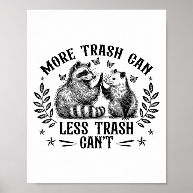 Poster Plus De Déchets Peuvent Moins De Déchets Cant Funn (Devant)