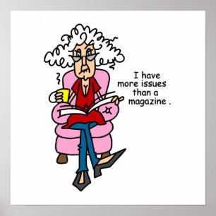 Poster Plus de numéros qu'un Humour de magazine