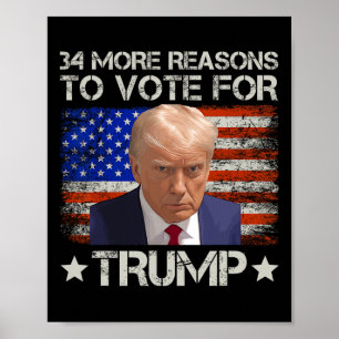 Poster Plus De Raisons De Voter Pour Trump