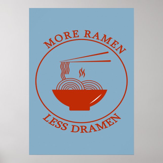 Poster Plus de Ramen Moins de Dramen (Devant)