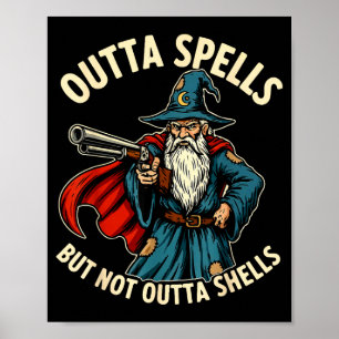 Poster Plus de sorts mais pas sans coquilles Magicien Fan