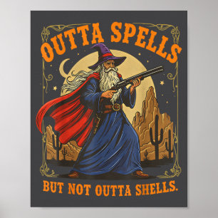Poster Plus de sorts mais pas sans coquilles Magicien Fan